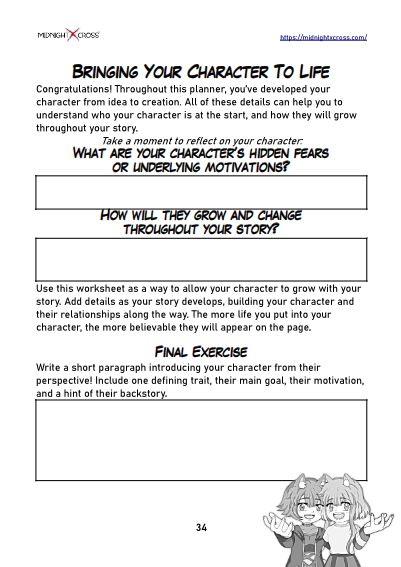 Pro Character Creation Worksheet Preview 34